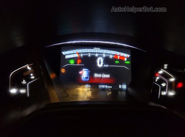 7FARW2H73ME023223 2021 HONDA CR-V Blue Instrument cluster view