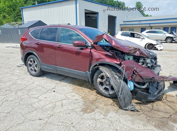 7FARW2H80JE017965 2018 HONDA CR-V Maroon Delantero derecho