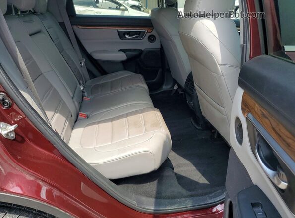 7FARW2H80JE017965 2018 HONDA CR-V Maroon Vista interior trasera