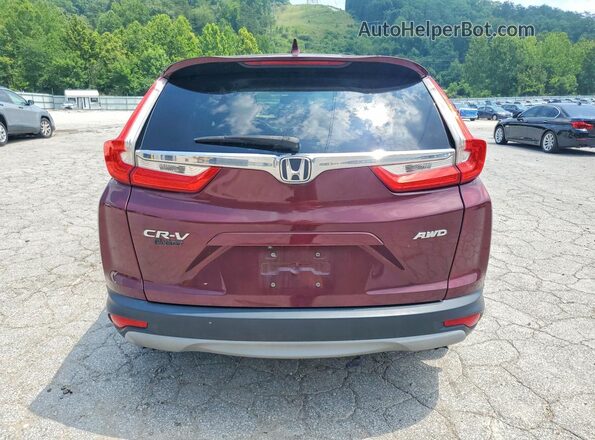 7FARW2H80JE017965 2018 HONDA CR-V Maroon Vista trasera