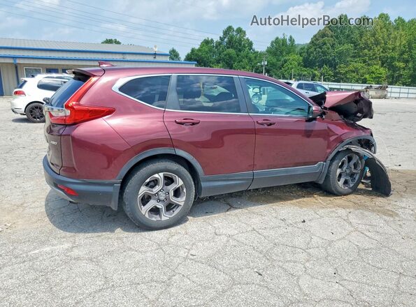 7FARW2H80JE017965 2018 HONDA CR-V Maroon Trasero derecho