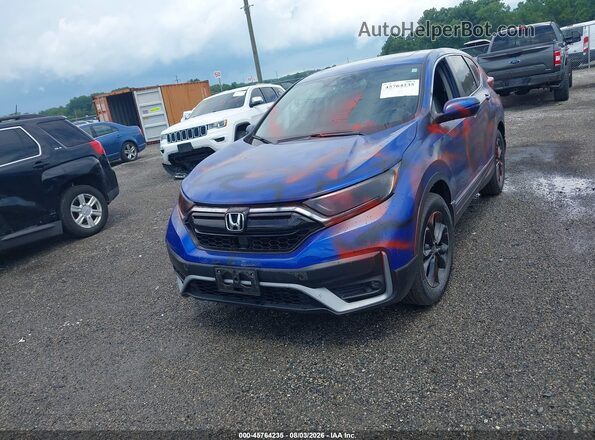 7FARW2H80NE024694 2022 HONDA CR-V Blue ხელსაწყოთა პანელის ხედი