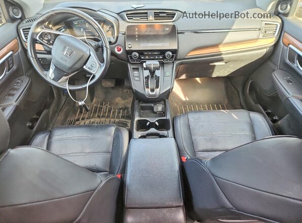 7FARW2H81JE006571 2018 HONDA CR-V Black Вид панелі приладів