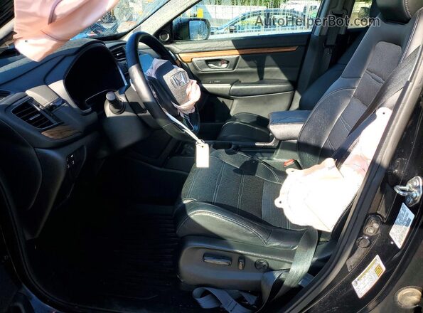 7FARW2H81JE062011 2018 HONDA CR-V Black Widok wnętrza z przodu