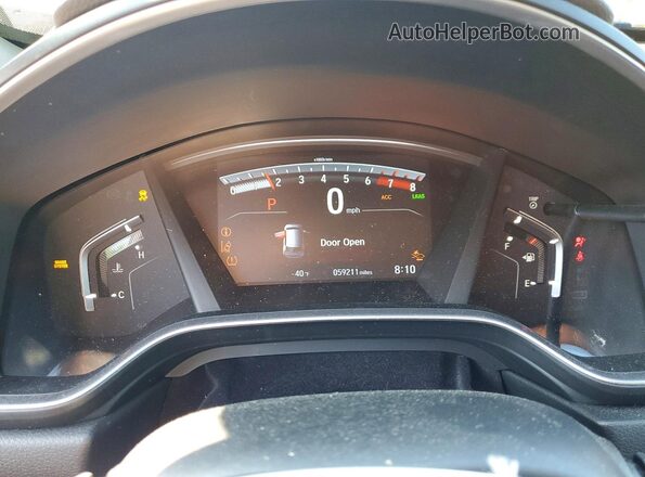 7FARW2H81JE062011 2018 HONDA CR-V Black Widok zestawu wskaźników