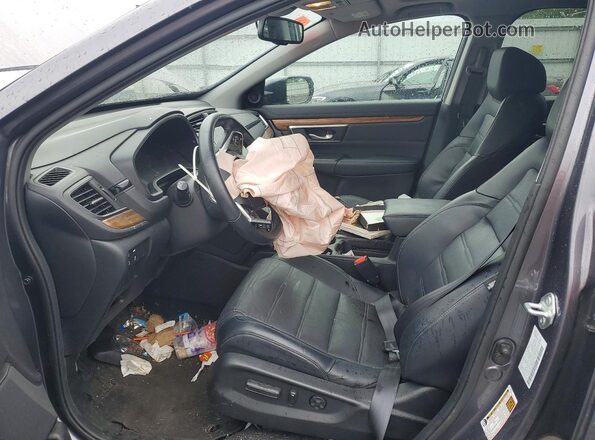 7FARW2H81NE034828 2022 HONDA CR-V Gray Front interior view