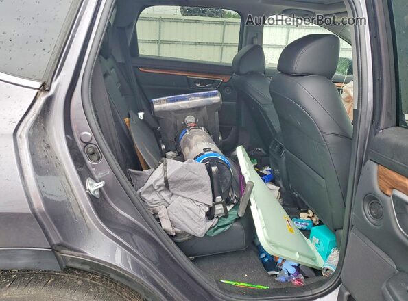 7FARW2H81NE034828 2022 HONDA CR-V Gray Rear interior view