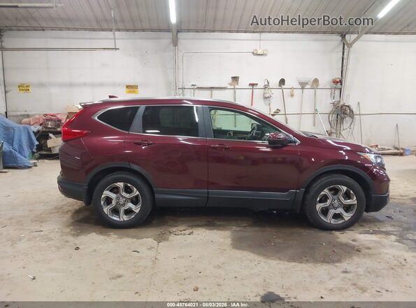 7FARW2H82JE036551 2018 HONDA CR-V Purple Rear interior view