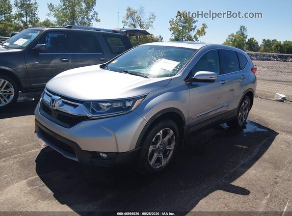 7FARW2H82KE043419 2019 HONDA CR-V Silver წინა მარცხენა ხედი სამი მეოთხედიდან