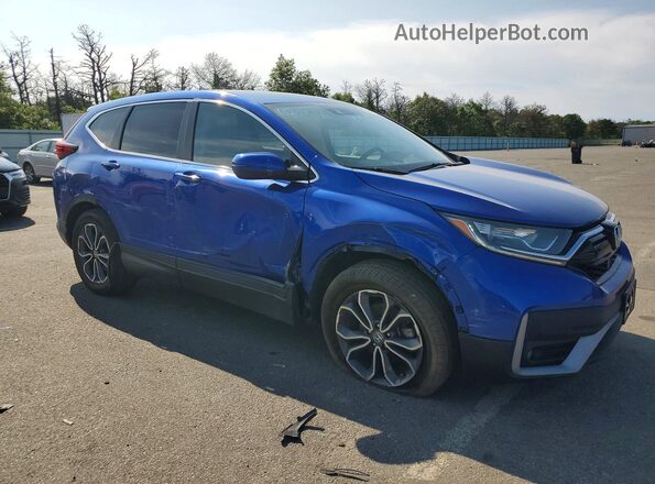 7FARW2H82LE011328 2020 HONDA CR-V Blue Передня права чверть
