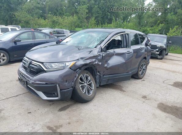 7FARW2H82NE037270 2022 HONDA CR-V Gray Передня ліва чверть