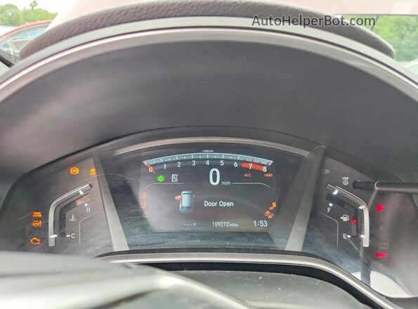 7FARW2H83JE033349 2018 HONDA CR-V Red ხელსაწყოთა პანელის ხედი