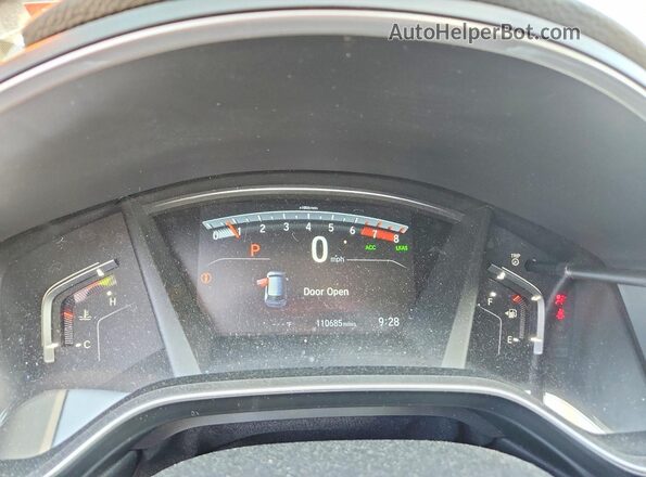 7FARW2H83JE051480 2018 HONDA CR-V Black Instrument cluster view