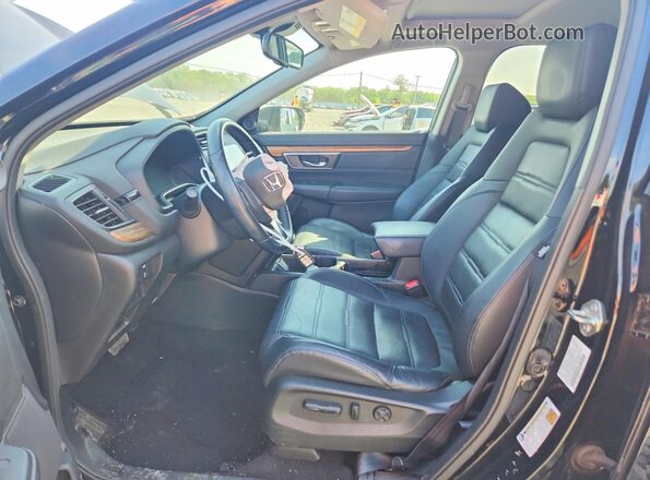 7FARW2H83JE051480 2018 HONDA CR-V Black Front interior view