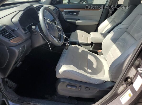 7FARW2H83LE002038 2020 HONDA CR-V Gray Widok wnętrza z przodu