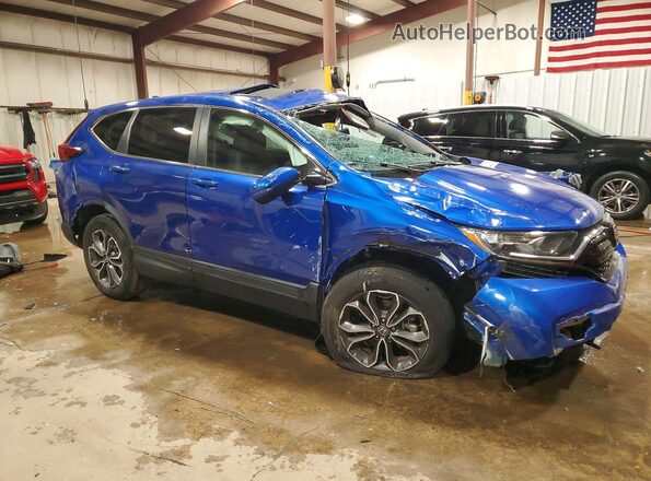 7FARW2H83LE012777 2020 HONDA CR-V Синий Передняя правая четверть