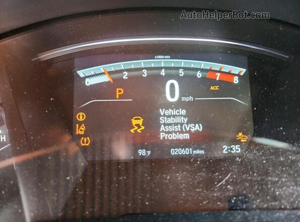 7FARW2H83ME025062 2021 HONDA CR-V Blue Vista del cuadro de instrumentos