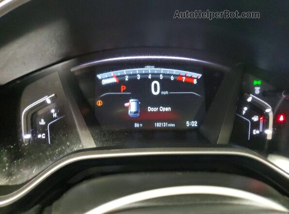 7FARW2H84JE001476 2018 HONDA CR-V Black Vista del cuadro de instrumentos