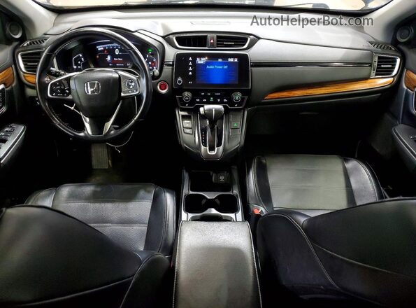 7FARW2H84JE001476 2018 HONDA CR-V Black Vista del salpicadero