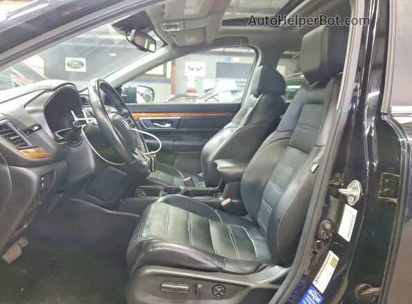 7FARW2H84JE001476 2018 HONDA CR-V Black Vista interior delantera