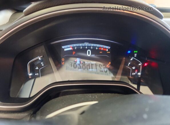 7FARW2H84JE081667 2018 HONDA CR-V Blue Սարքավորումների վահանակի տեսք