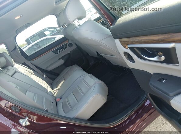 7FARW2H84JE096847 2018 HONDA CR-V Burgundy VIN კოდის სტიკერის ხედი