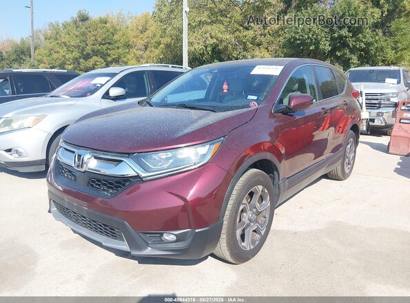 7FARW2H84JE096847 2018 HONDA CR-V Burgundy წინა მარცხენა ხედი სამი მეოთხედიდან