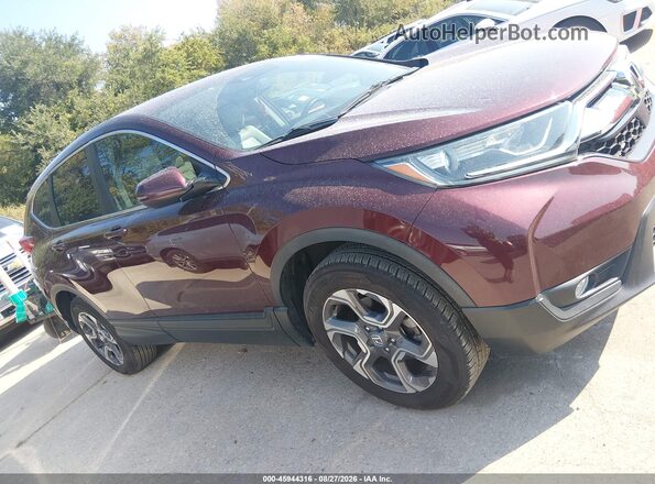 7FARW2H84JE096847 2018 HONDA CR-V Burgundy უკანა სალონის ხედი