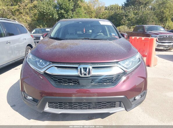 7FARW2H84JE096847 2018 HONDA CR-V Burgundy ხელსაწყოთა პანელის ხედი