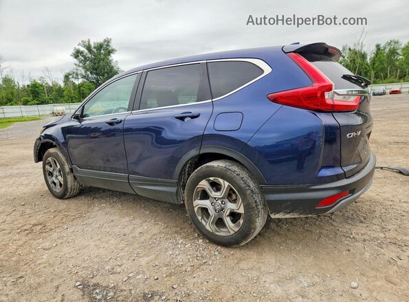 7FARW2H85JE080107 2018 HONDA CR-V Blue Rear left