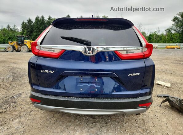 7FARW2H85JE080107 2018 HONDA CR-V Blue Rear view