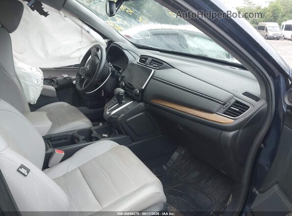 7FARW2H85KE043351 2019 HONDA CR-V Blue Vista interior delantera