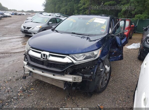 7FARW2H85KE043351 2019 HONDA CR-V Blue Vista tres cuartos delantera izquierda