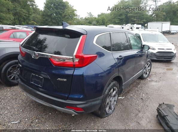 7FARW2H85KE043351 2019 HONDA CR-V Blue Trasero derecho