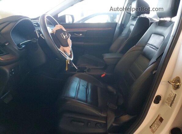 7FARW2H85KE057587 2019 HONDA CR-V White Widok wnętrza z przodu
