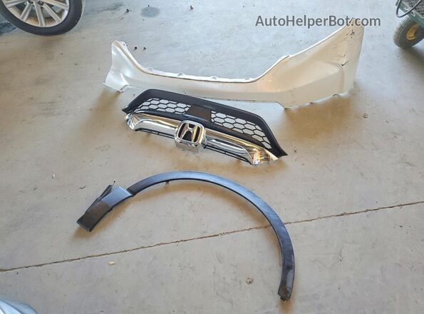 7FARW2H85KE057587 2019 HONDA CR-V White Widok naklejki z numerem VIN