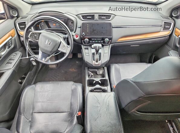 7FARW2H87JE014058 2018 HONDA CR-V Black წინა პანელის ხედი