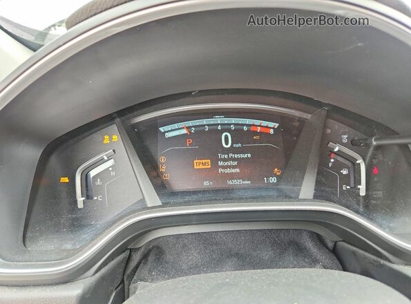 7FARW2H87JE014058 2018 HONDA CR-V Black ხელსაწყოთა პანელის ხედი