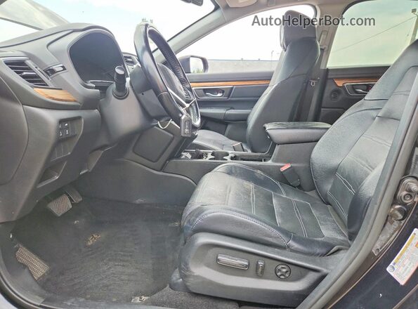 7FARW2H87JE014058 2018 HONDA CR-V Black წინა სალონის ხედი