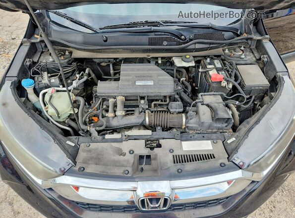 7FARW2H87JE014058 2018 HONDA CR-V Black ძრავის განყოფილების ხედი