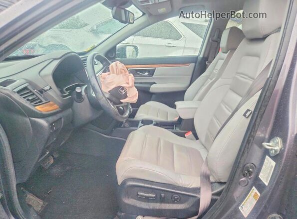 7FARW2H87JE085177 2018 HONDA CR-V Charcoal Вид салону спереду