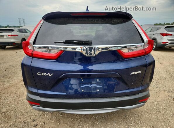 7FARW2H88KE015379 2019 HONDA CR-V Blue Rear view