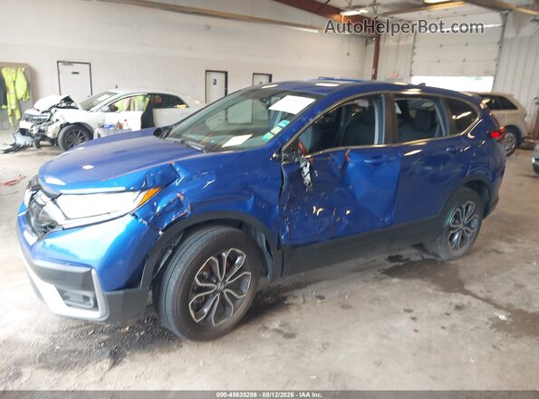7FARW2H88ME001579 2021 HONDA CR-V Blue Передня ліва чверть