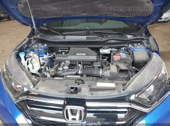 7FARW2H88ME001579 2021 HONDA CR-V Blue Вид ззаду