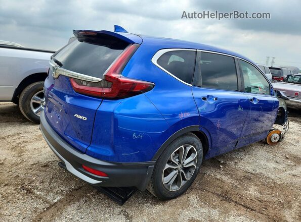 7FARW2H88ME014638 2021 HONDA CR-V Синий Задняя правая четверть