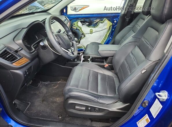7FARW2H88ME014638 2021 HONDA CR-V Синий Вид салона спереди