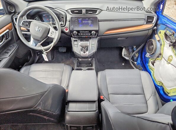 7FARW2H88ME014638 2021 HONDA CR-V Синий Вид панели приборов
