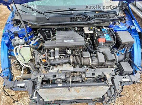 7FARW2H88ME014638 2021 HONDA CR-V Синий Вид задней части салона