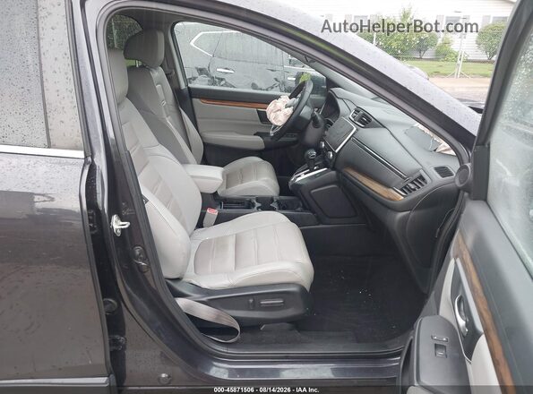7FARW2H89JE010755 2018 HONDA CR-V Gray Widok wnętrza z przodu
