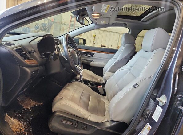 7FARW2H89KE002026 2019 HONDA CR-V Gray Вид салону спереду